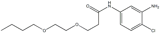 N-(3-amino-4-chlorophenyl)-3-(2-butoxyethoxy)propanamide,,结构式