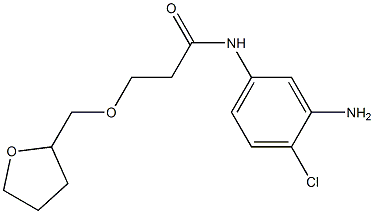 N-(3-amino-4-chlorophenyl)-3-(oxolan-2-ylmethoxy)propanamide Struktur
