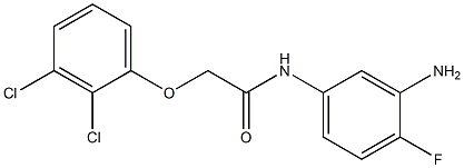 N-(3-amino-4-fluorophenyl)-2-(2,3-dichlorophenoxy)acetamide Struktur