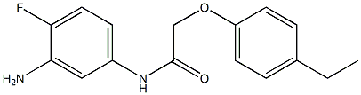 N-(3-amino-4-fluorophenyl)-2-(4-ethylphenoxy)acetamide,,结构式