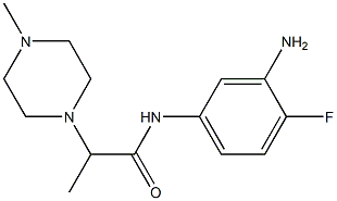 N-(3-amino-4-fluorophenyl)-2-(4-methylpiperazin-1-yl)propanamide Structure