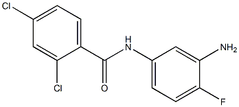 N-(3-amino-4-fluorophenyl)-2,4-dichlorobenzamide 结构式