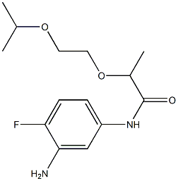 N-(3-amino-4-fluorophenyl)-2-[2-(propan-2-yloxy)ethoxy]propanamide Structure