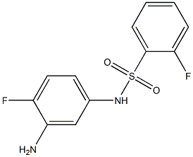 N-(3-amino-4-fluorophenyl)-2-fluorobenzenesulfonamide Structure