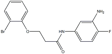 N-(3-amino-4-fluorophenyl)-3-(2-bromophenoxy)propanamide Struktur