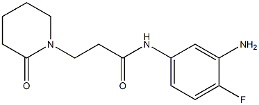 N-(3-amino-4-fluorophenyl)-3-(2-oxopiperidin-1-yl)propanamide Structure