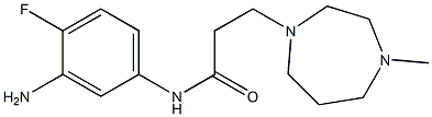 N-(3-amino-4-fluorophenyl)-3-(4-methyl-1,4-diazepan-1-yl)propanamide Struktur