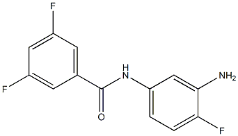 N-(3-amino-4-fluorophenyl)-3,5-difluorobenzamide 结构式