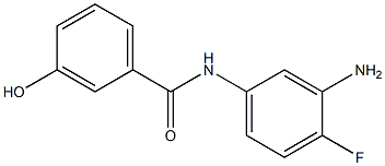 N-(3-amino-4-fluorophenyl)-3-hydroxybenzamide,,结构式