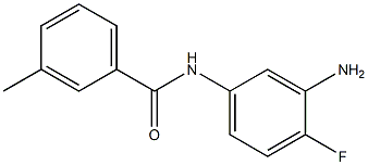 N-(3-amino-4-fluorophenyl)-3-methylbenzamide,,结构式