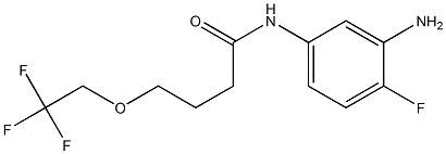 N-(3-amino-4-fluorophenyl)-4-(2,2,2-trifluoroethoxy)butanamide Structure