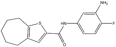 N-(3-amino-4-fluorophenyl)-4H,5H,6H,7H,8H-cyclohepta[b]thiophene-2-carboxamide