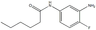 N-(3-amino-4-fluorophenyl)hexanamide Struktur