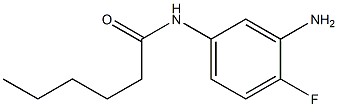 N-(3-amino-4-fluorophenyl)hexanamide 结构式