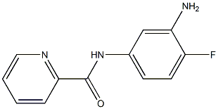 N-(3-amino-4-fluorophenyl)pyridine-2-carboxamide 结构式