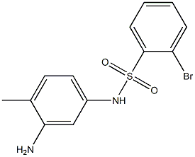 N-(3-amino-4-methylphenyl)-2-bromobenzene-1-sulfonamide Struktur