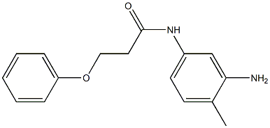 N-(3-amino-4-methylphenyl)-3-phenoxypropanamide Struktur