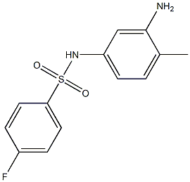 N-(3-amino-4-methylphenyl)-4-fluorobenzenesulfonamide Struktur