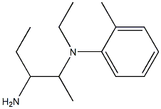 N-(3-aminopentan-2-yl)-N-ethyl-2-methylaniline 结构式