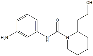 N-(3-aminophenyl)-2-(2-hydroxyethyl)piperidine-1-carboxamide 结构式