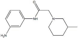 N-(3-aminophenyl)-2-(3-methylpiperidin-1-yl)acetamide Structure