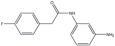 N-(3-aminophenyl)-2-(4-fluorophenyl)acetamide 化学構造式