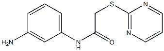 N-(3-aminophenyl)-2-(pyrimidin-2-ylsulfanyl)acetamide Structure