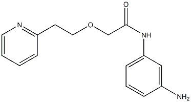 N-(3-aminophenyl)-2-[2-(pyridin-2-yl)ethoxy]acetamide Structure