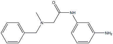 N-(3-aminophenyl)-2-[benzyl(methyl)amino]acetamide 化学構造式