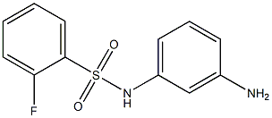 N-(3-aminophenyl)-2-fluorobenzenesulfonamide Structure