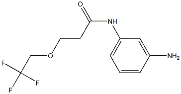 N-(3-aminophenyl)-3-(2,2,2-trifluoroethoxy)propanamide,,结构式