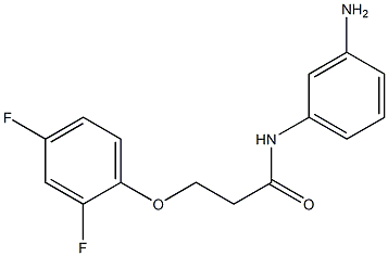 N-(3-aminophenyl)-3-(2,4-difluorophenoxy)propanamide,,结构式