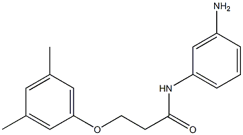 N-(3-aminophenyl)-3-(3,5-dimethylphenoxy)propanamide 化学構造式