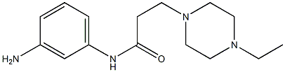 N-(3-aminophenyl)-3-(4-ethylpiperazin-1-yl)propanamide,,结构式