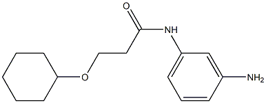 N-(3-aminophenyl)-3-(cyclohexyloxy)propanamide 结构式