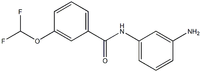 N-(3-aminophenyl)-3-(difluoromethoxy)benzamide,,结构式
