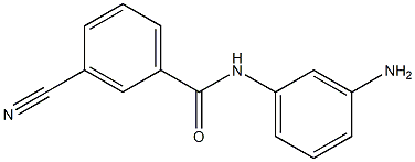 N-(3-aminophenyl)-3-cyanobenzamide 化学構造式