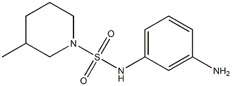 N-(3-aminophenyl)-3-methylpiperidine-1-sulfonamide,,结构式