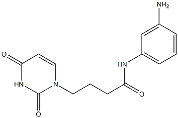 N-(3-aminophenyl)-4-(2,4-dioxo-1,2,3,4-tetrahydropyrimidin-1-yl)butanamide