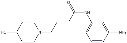 N-(3-aminophenyl)-4-(4-hydroxypiperidin-1-yl)butanamide Structure