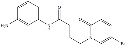 N-(3-aminophenyl)-4-(5-bromo-2-oxo-1,2-dihydropyridin-1-yl)butanamide Struktur