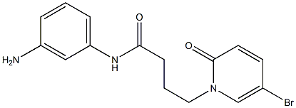 N-(3-aminophenyl)-4-(5-bromo-2-oxo-1,2-dihydropyridin-1-yl)butanamide Structure