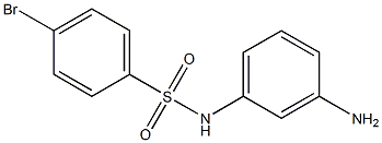 N-(3-aminophenyl)-4-bromobenzenesulfonamide,,结构式