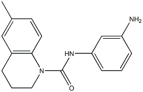 N-(3-aminophenyl)-6-methyl-1,2,3,4-tetrahydroquinoline-1-carboxamide,,结构式