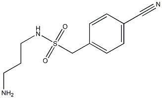 N-(3-aminopropyl)(4-cyanophenyl)methanesulfonamide 结构式