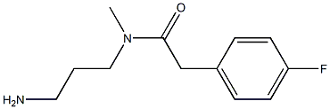 N-(3-aminopropyl)-2-(4-fluorophenyl)-N-methylacetamide Structure