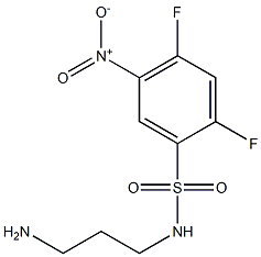 N-(3-aminopropyl)-2,4-difluoro-5-nitrobenzene-1-sulfonamide
