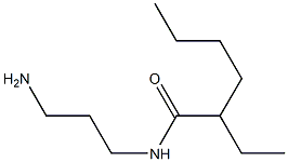 N-(3-aminopropyl)-2-ethylhexanamide 化学構造式