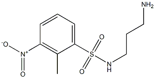 N-(3-aminopropyl)-2-methyl-3-nitrobenzene-1-sulfonamide 结构式