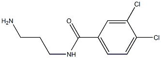 N-(3-aminopropyl)-3,4-dichlorobenzamide 结构式